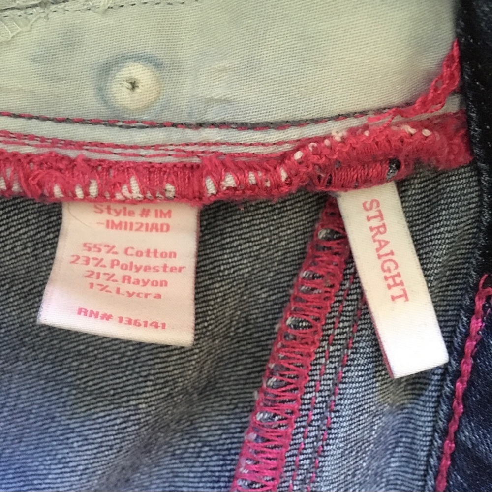 ISAAC MIZRAHI • Blue Straight Jeans Size 6 - Picture 5 of 9